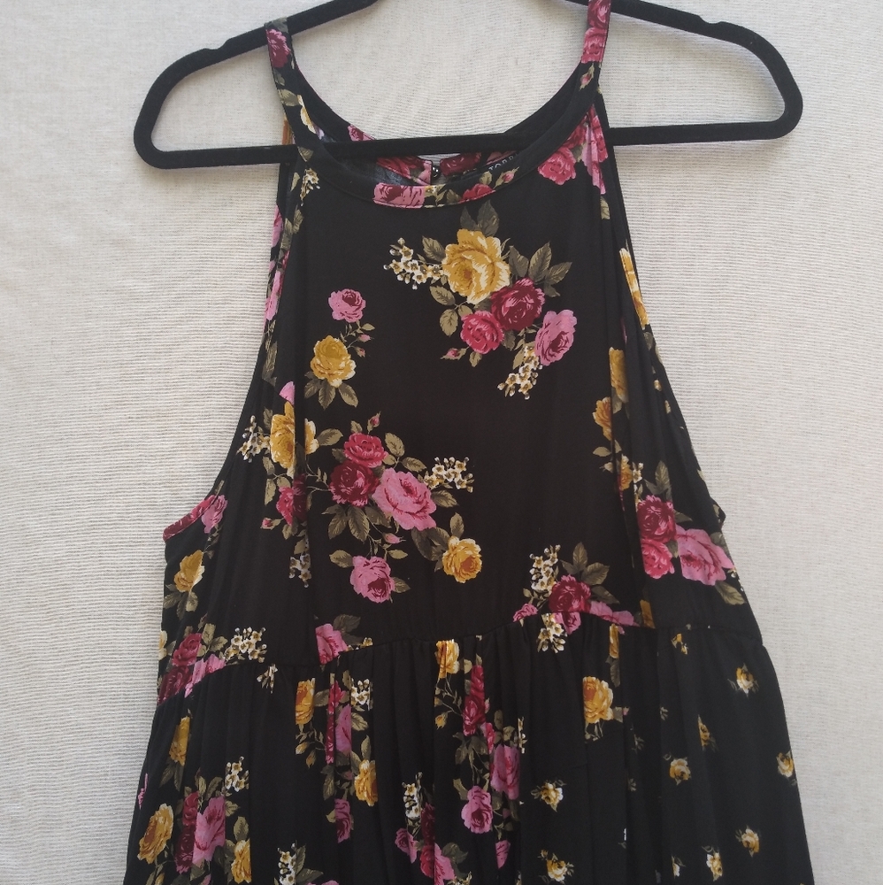Torrid Black Flower Summer Dress
